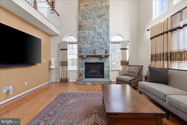 Fireplace, Interior, Stone Walls, Wood Texture Flooring