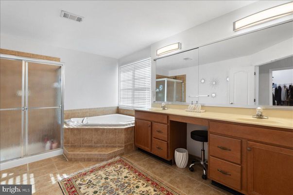 Bathroom, Dual Sink Vanities, Glass Shower, Interior