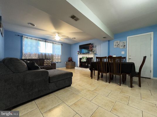 Dining room, Fireplace, Interior, Living room