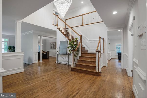 Chandelier, Interior, Recessed Lighting, Wood Texture Flooring