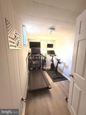 Fitness Equipment, Interior, Wood Texture Flooring