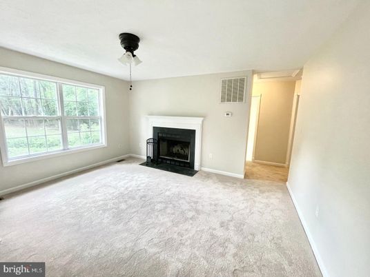 Empty room, Fireplace, Interior
