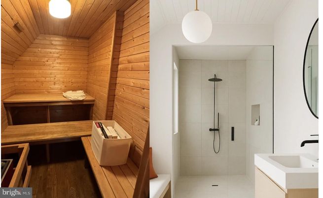 Bathroom, Glass Shower, Interior, Sauna Room