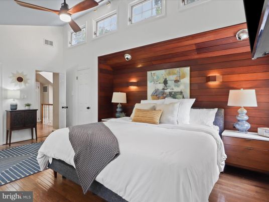 Bedroom, Interior, Wood Texture Flooring, Wooden Walls