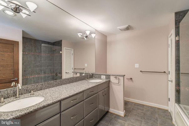Bathroom, Dual Sink Vanities, Glass Shower, Interior