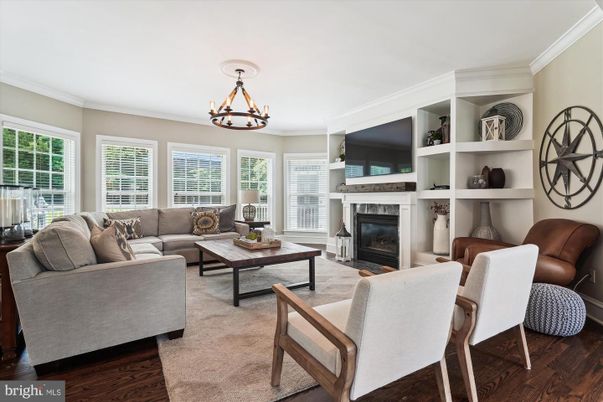 Chandelier, Fireplace, Interior, Living room, Wood Texture Flooring