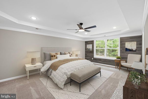 Bedroom, Interior, Recessed Lighting, Wooden Walls