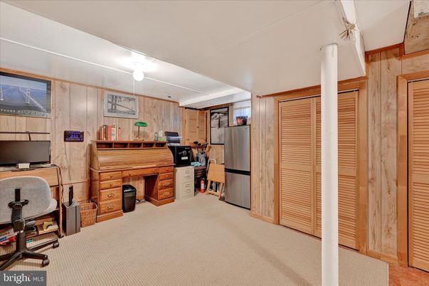 Home Office, Interior, Wooden Walls