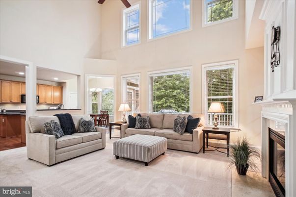 Dining room, Fireplace, Interior, Kitchen, Living room, Recessed Lighting