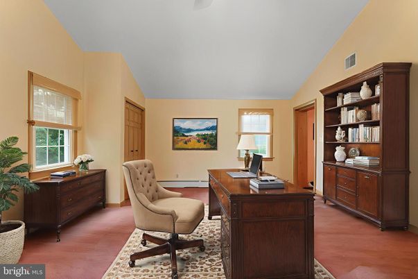 Home Office, Interior, Wood Texture Flooring