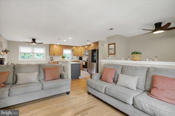 Interior, Kitchen, Living room, Recessed Lighting, Wood Texture Flooring