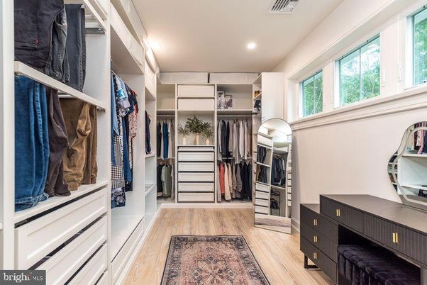 Interior, Recessed Lighting, Walk-in Closets, Wood Texture Flooring