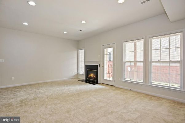 Empty room, Fireplace, Interior, Recessed Lighting