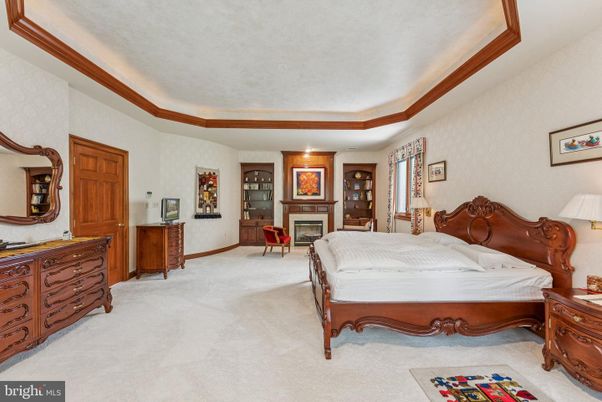 Bedroom, Fireplace, Interior, Recessed Lighting