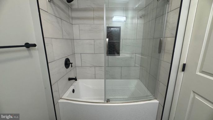 Bathroom, Glass Shower, Interior, Marble Walls