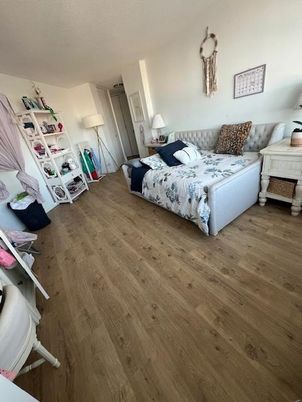 Bedroom, Interior, Wood Texture Flooring