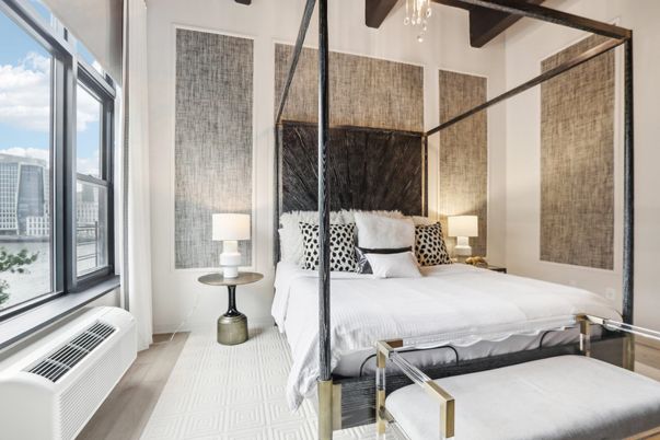 Bedroom, Interior, Wood Texture Flooring