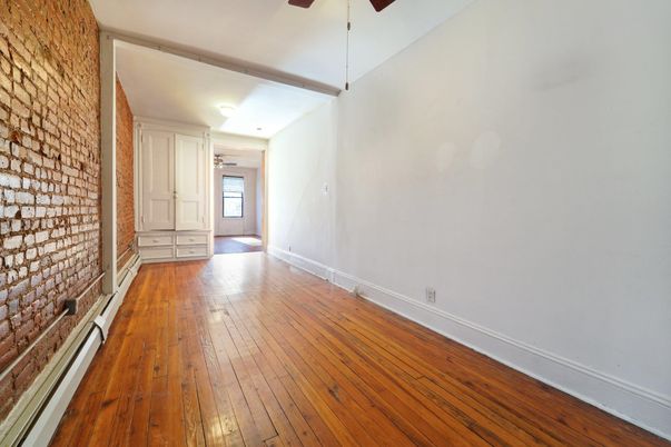 Empty room, Interior, Stone Walls, Wood Texture Flooring