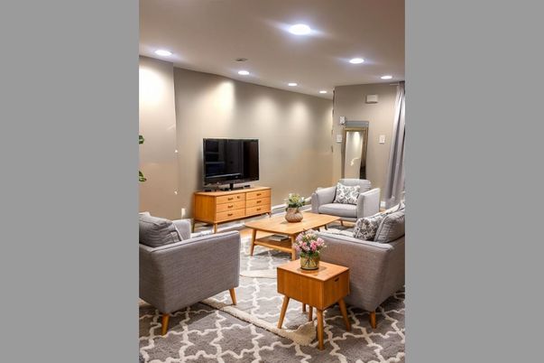 Interior, Living room, Recessed Lighting