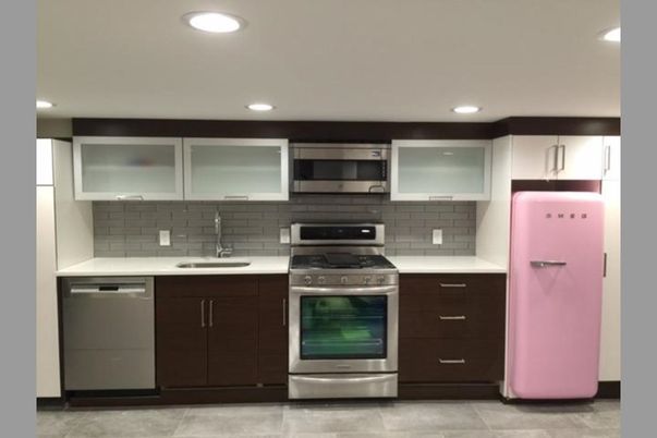 Interior, Kitchen, Recessed Lighting, Stainless Steel Appliances
