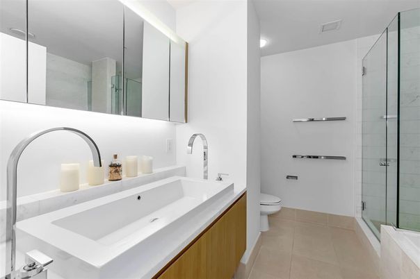Bathroom, Dual Sink Vanities, Glass Shower, Interior