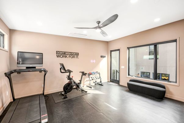 Fitness Equipment, Interior, Recessed Lighting