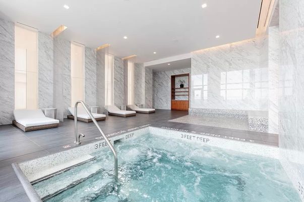 Interior, Marble Walls, Pool, Recessed Lighting