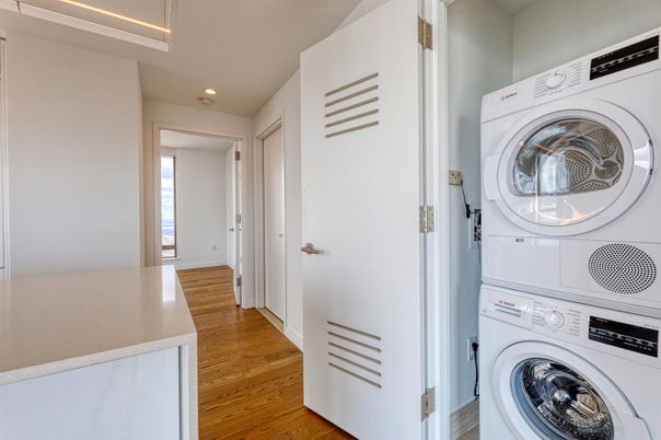 Interior, Recessed Lighting, Utility Closets, Washer, Wood Texture Flooring