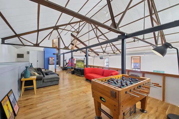 Game Room, Interior, Wood Texture Flooring
