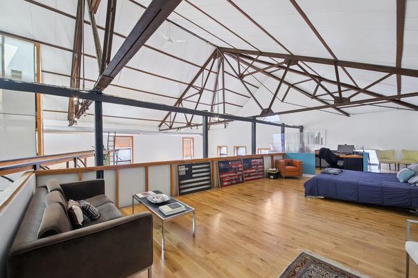 Bedroom, Interior, Pendant Lights, Wood Texture Flooring