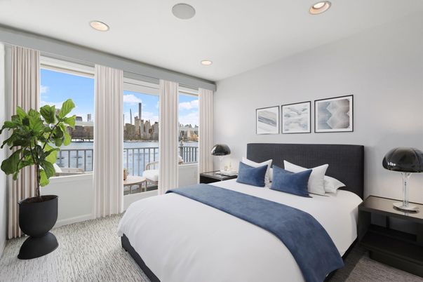 Bedroom, Interior, Recessed Lighting, Water