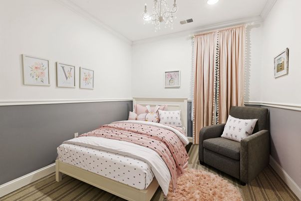 Bedroom, Chandelier, Interior, Recessed Lighting