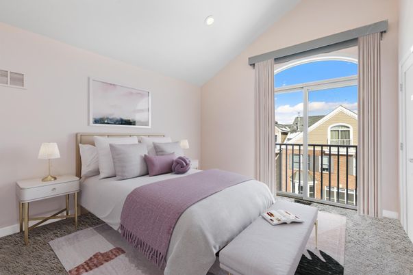 Bedroom, Interior, Recessed Lighting