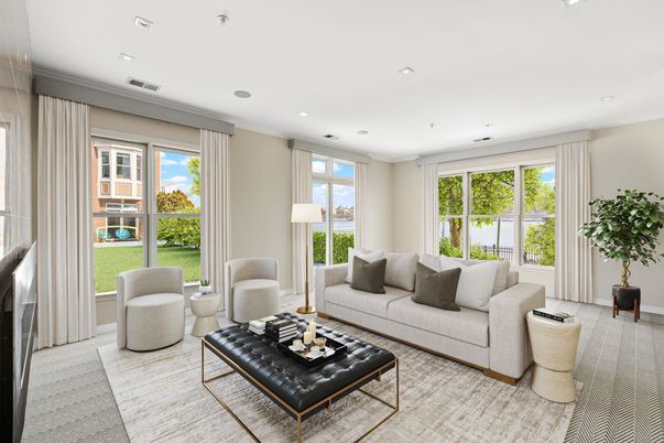 Interior, Living room, Recessed Lighting