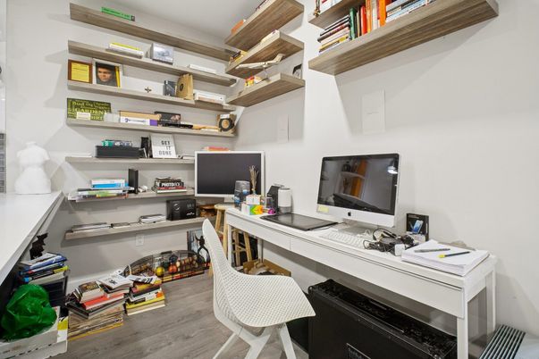 Home Office, Interior, Wood Texture Flooring