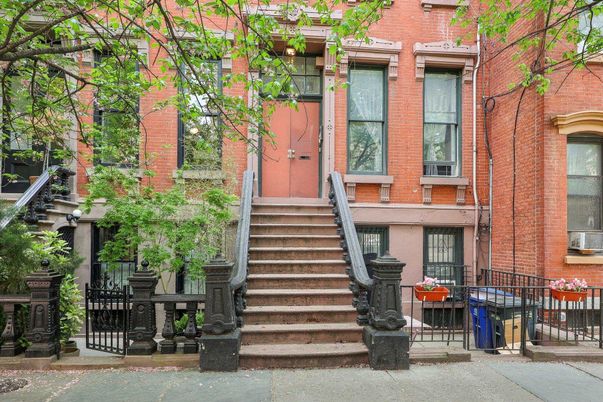 Exterior, Facade, Brick Facade, Brownstone
