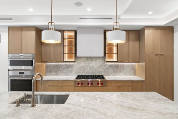 Interior, Kitchen, Pendant Lights, Recessed Lighting, Stainless Steel Appliances
