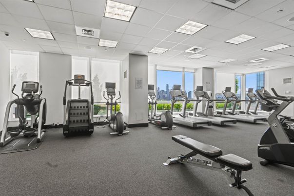 Fitness Equipment, Gym, Interior, Recessed Lighting