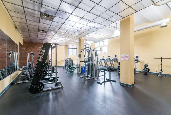 Fitness Equipment, Gym, Interior, Stone Walls