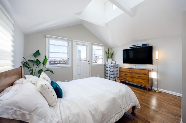 Bedroom, Interior, Wood Texture Flooring