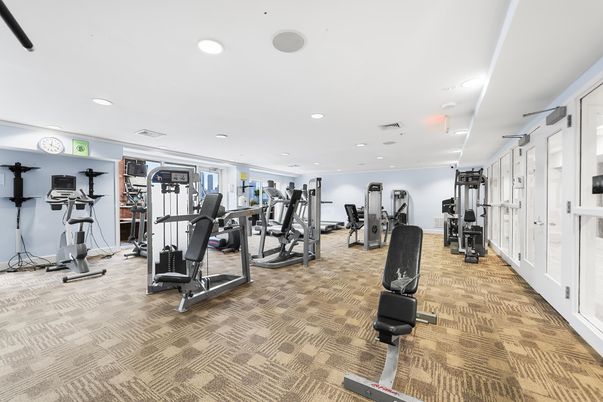 Fitness Equipment, Gym, Interior, Recessed Lighting