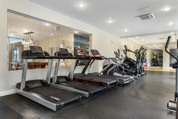 Fitness Equipment, Gym, Interior, Recessed Lighting