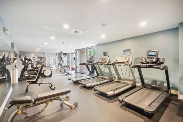 Fitness Equipment, Gym, Interior, Recessed Lighting
