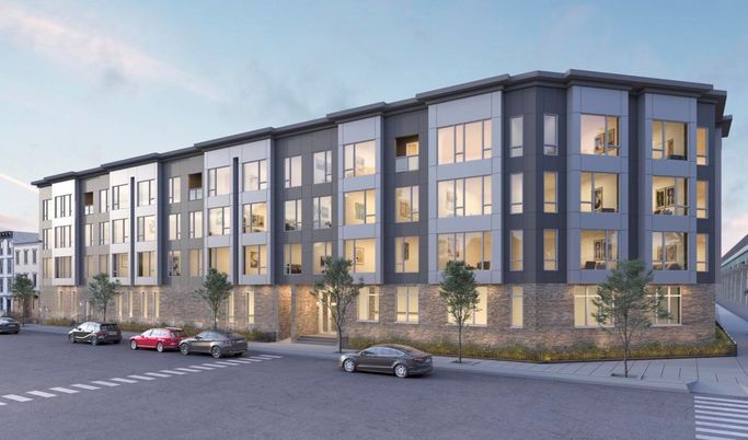 Exterior, Facade, Condo Building