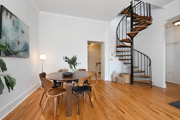 Dining room, Interior, Wood Texture Flooring