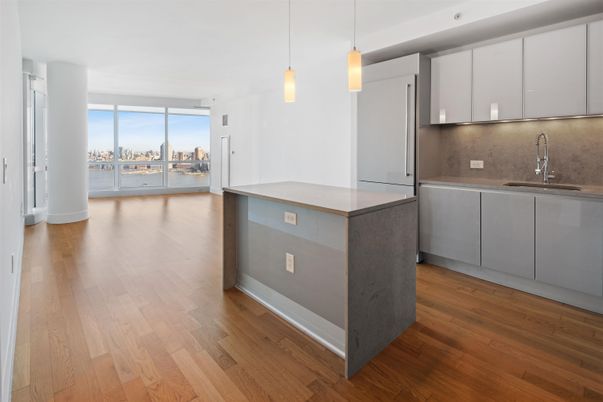 Interior, Kitchen, Pendant Lights, Wood Texture Flooring