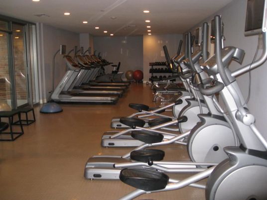 Fitness Equipment, Gym, Interior, Recessed Lighting