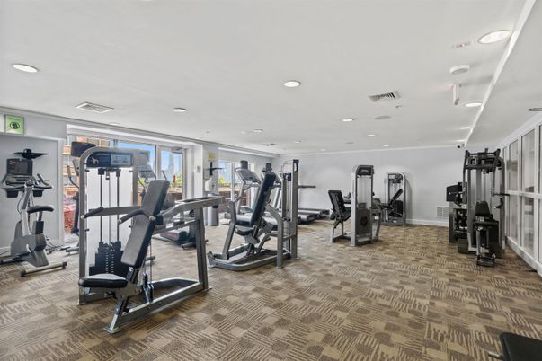 Fitness Equipment, Gym, Interior, Recessed Lighting