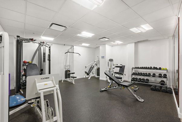 Fitness Equipment, Interior, Recessed Lighting