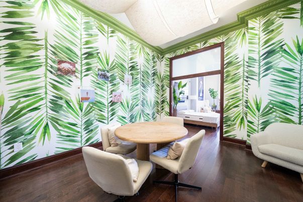 Dining room, Interior, Wood Texture Flooring